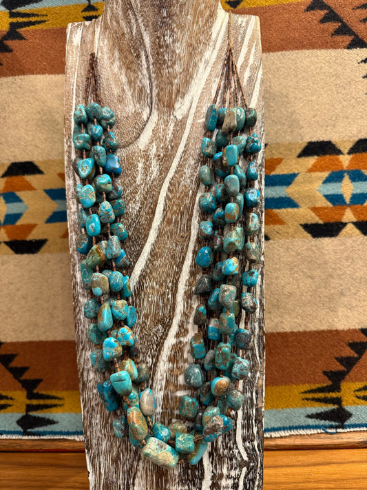 Necklace- Authentic 5 Strand Heishi