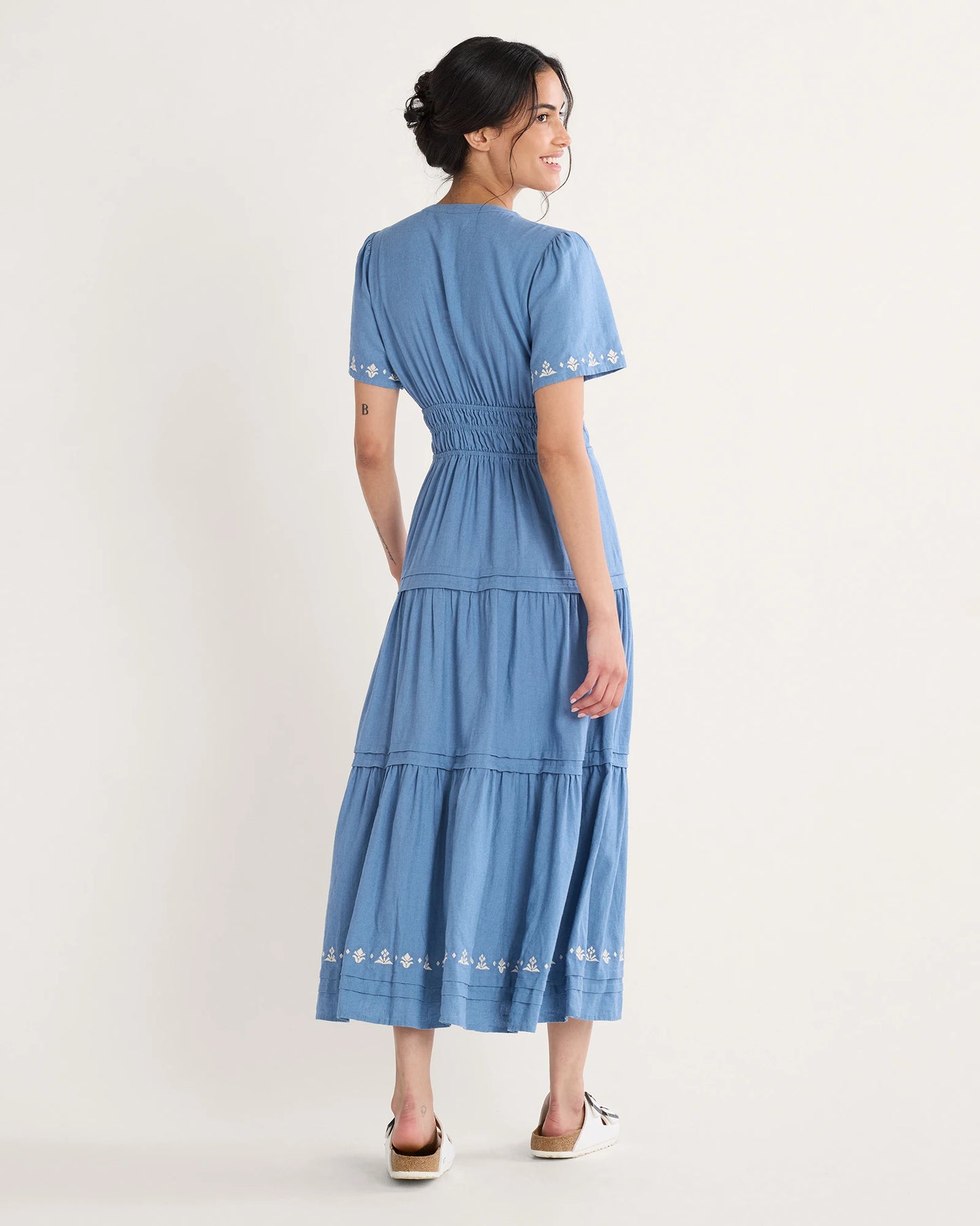 Pendleton- Penelope Blue Linen Dress
