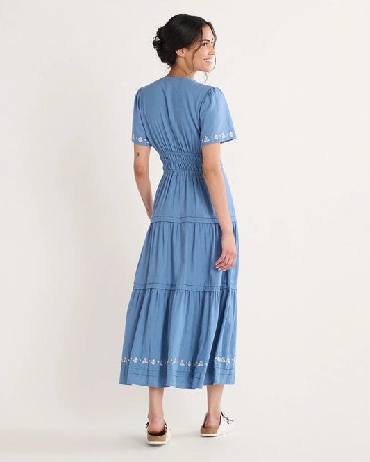 Pendleton- Penelope Blue Linen Dress