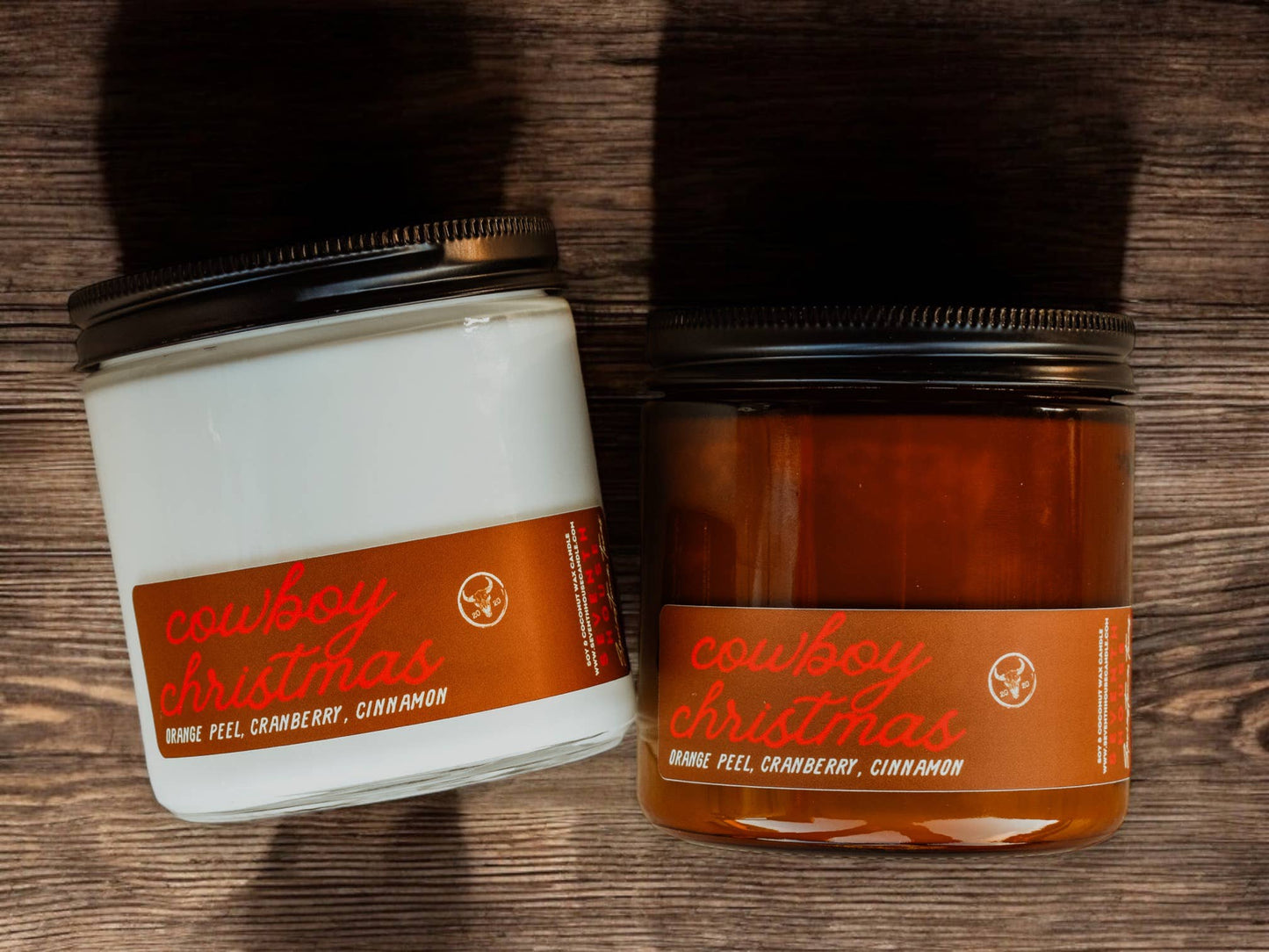 COWBOY CHRISTMAS - Orange, Cranberry & Pine Candle