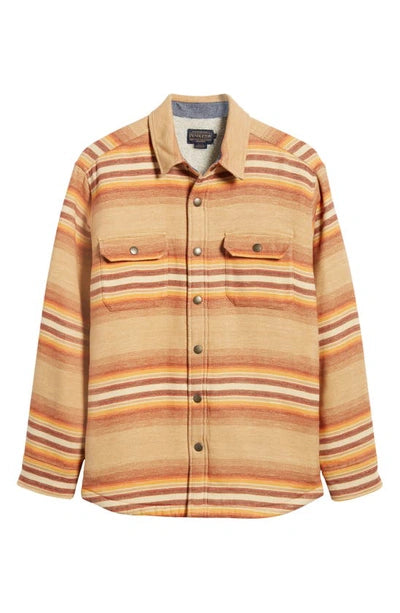 Pendleton Bay City Shirt Jackets - Ralston Stripe Tan