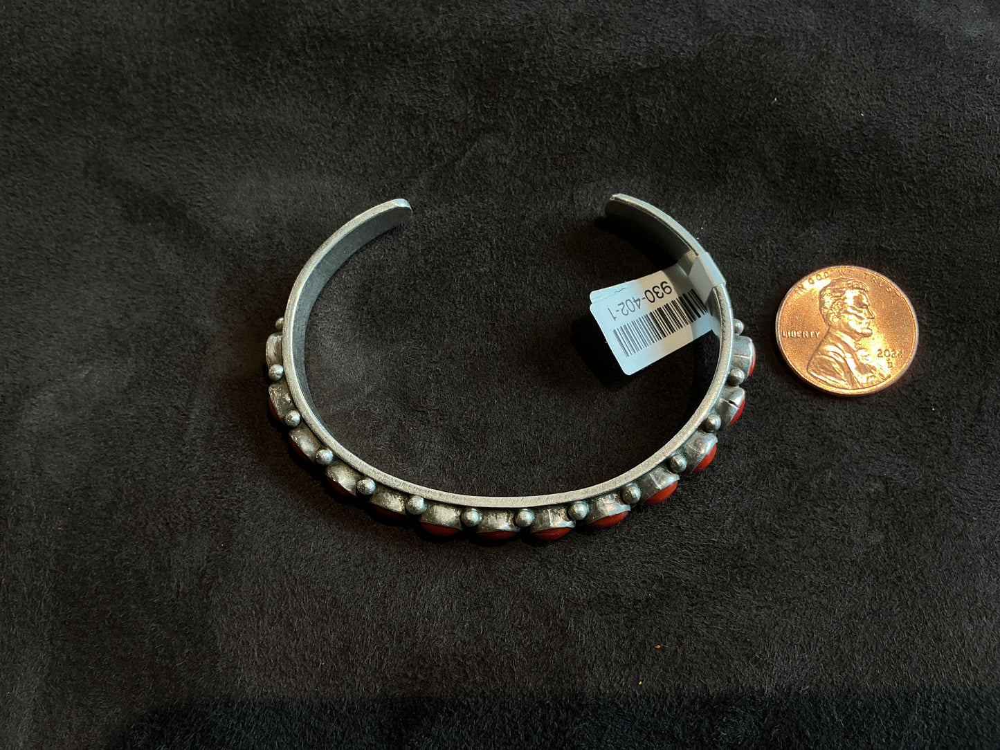 Thin Vintage Coral Cuff