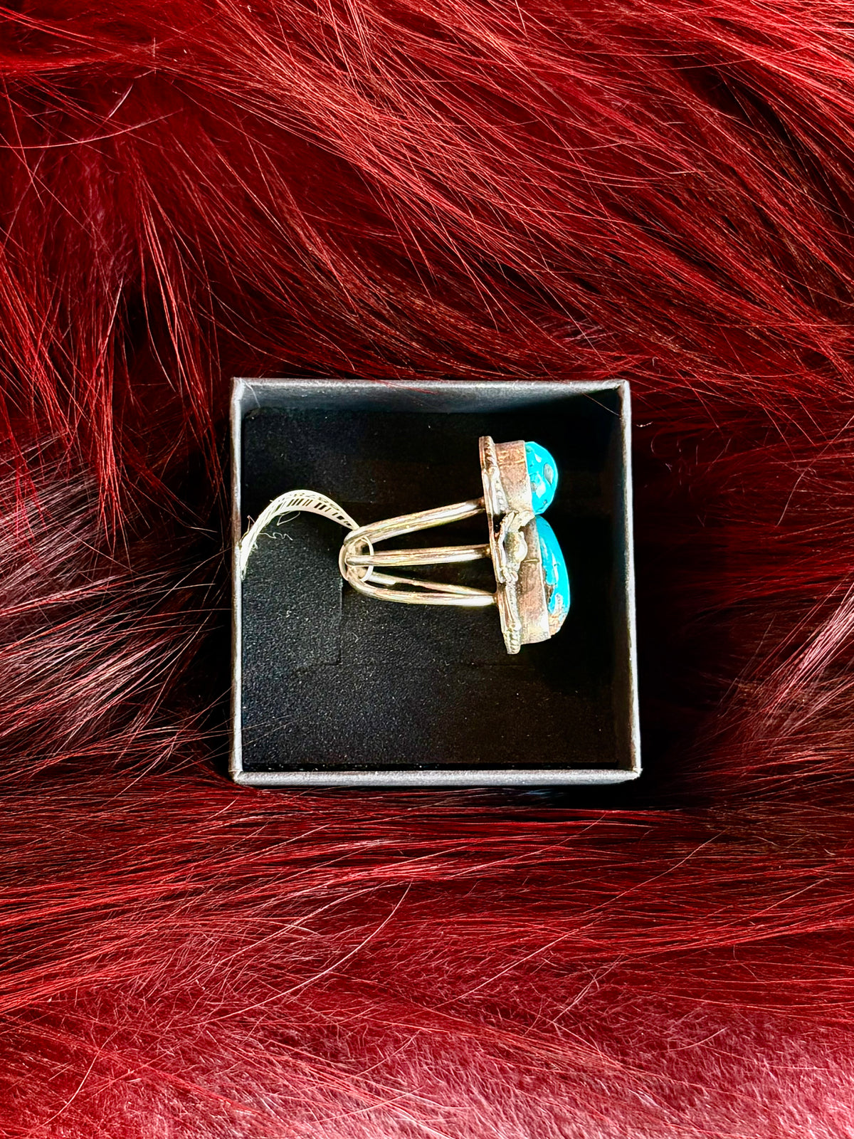 Ring- Vintage Navajo Turquoise and Sterling Silver