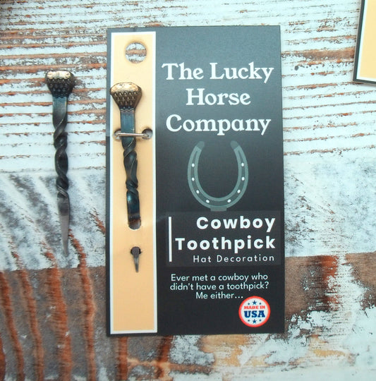 Western "Cowboy Toothpick" Hat Decoration (Set of 12)