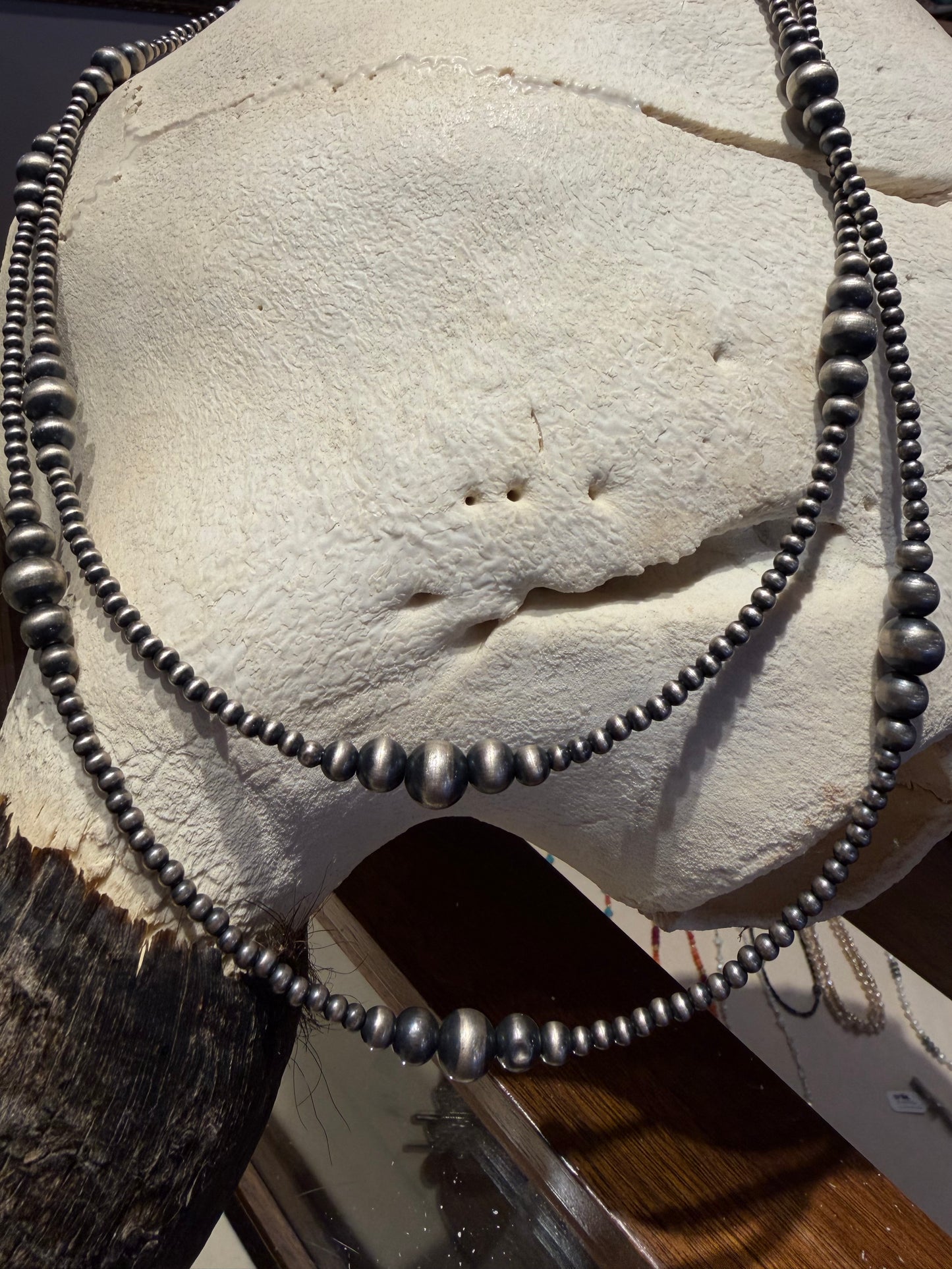 Graduated Varied Navajo Pearl Necklace