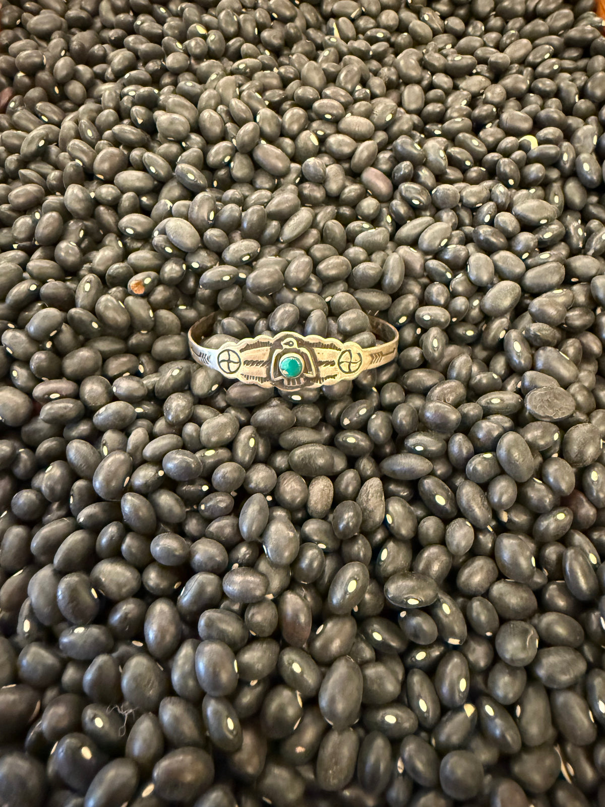 Baby Thunderbird Turquoise Cuff