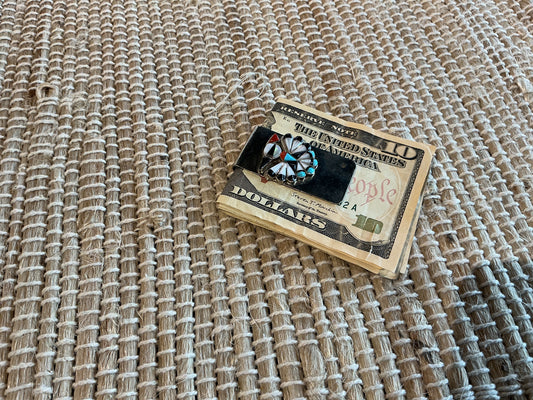 Zuni Bird Inlay Money Clip