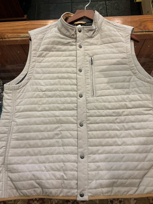 Newport Suede Vest - Stone