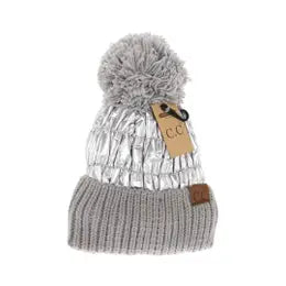 Beanie With Faux Fur or Yarn Pom