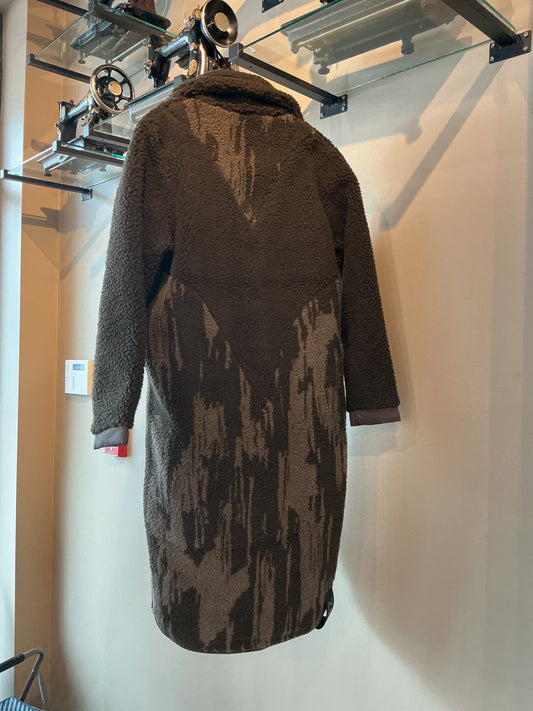 ZHKARTINI Maxi Coffee Camo Jacket