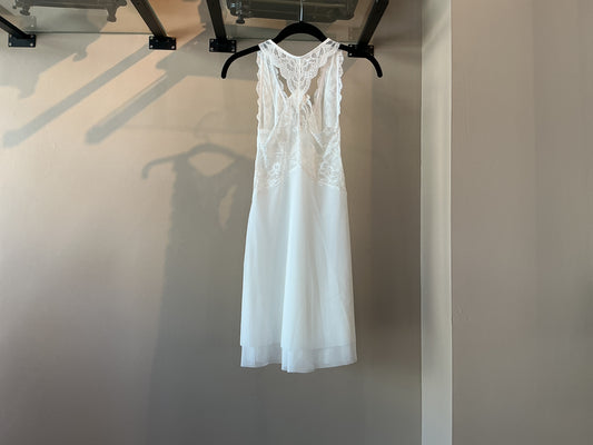 Fortuna Racerback Chemise- CLO Intimo - White