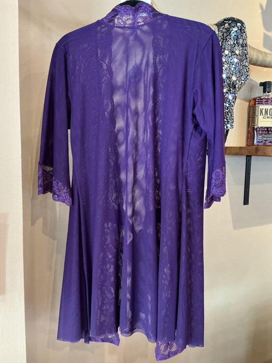 Fortuna Robe - Plum Purple