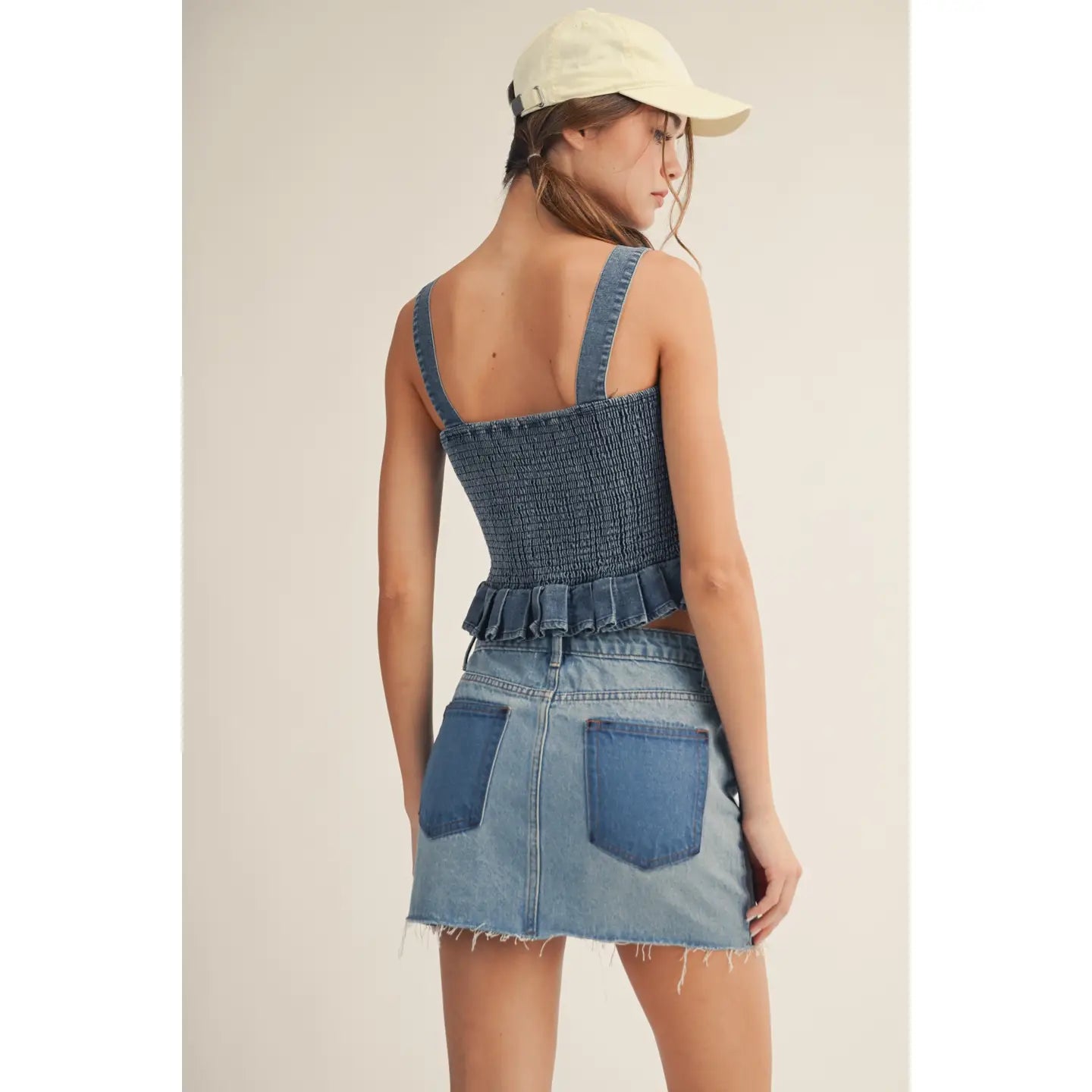 USA Denim Mini Skirt
