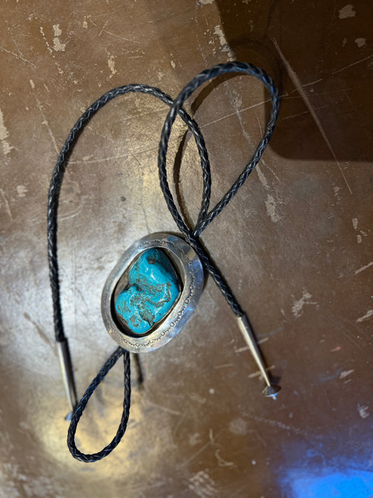 Shadow Box Turquoise Bolo Tie