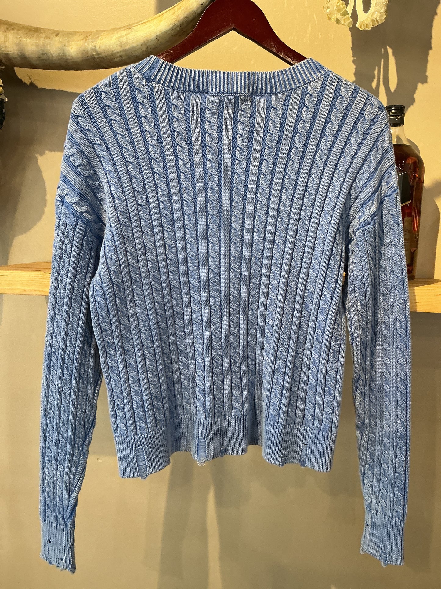 Distressed Knit Sweater