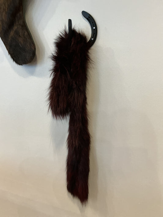 Red Knit Fox Collar