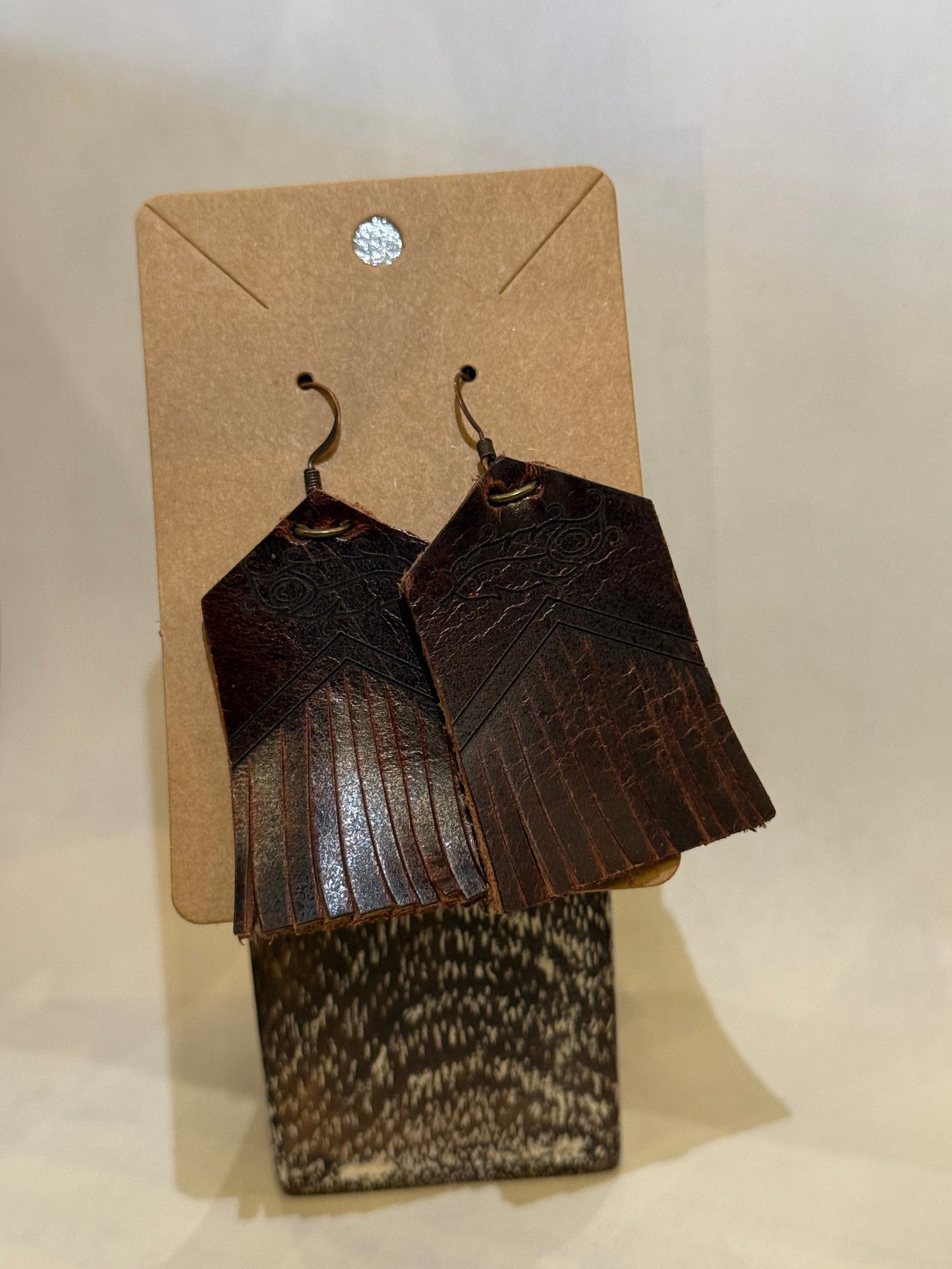 CuCu Chic Leather Earrings
