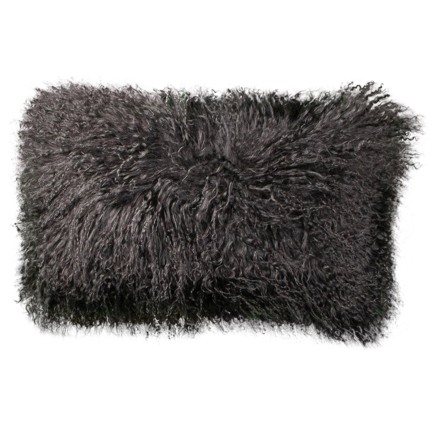 Tibetan Sheepskin Cushion - Grey