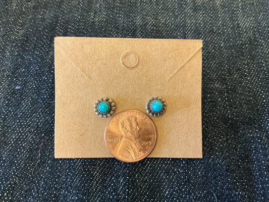 Small Turquoise Stud Earrings