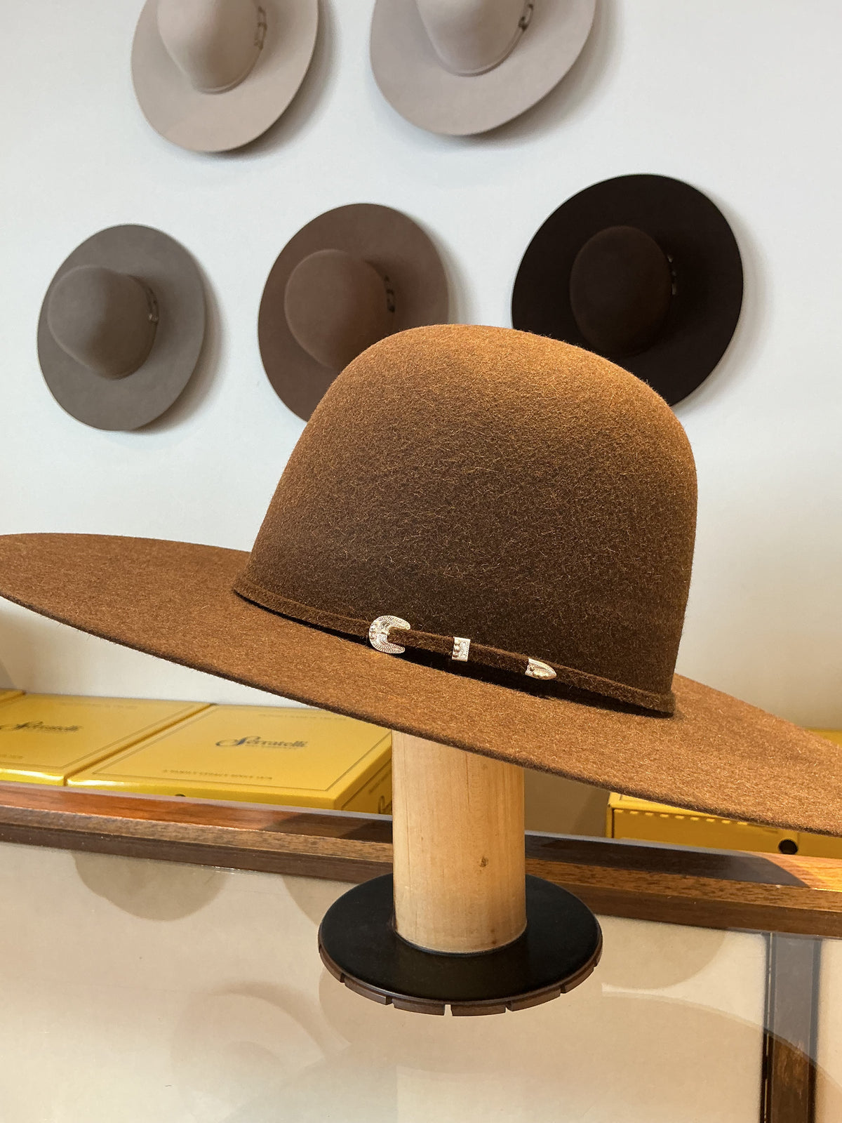 Serratelli Hat 8X- Cinnamon Tweed