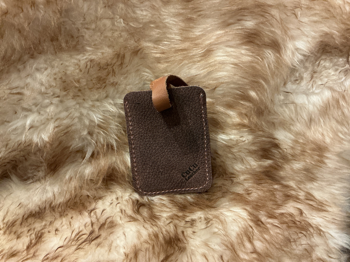 CUCU Leather Luggage Tag