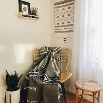 Artisan-Made Blankets & Throws (Achuar - Ash Grey)
