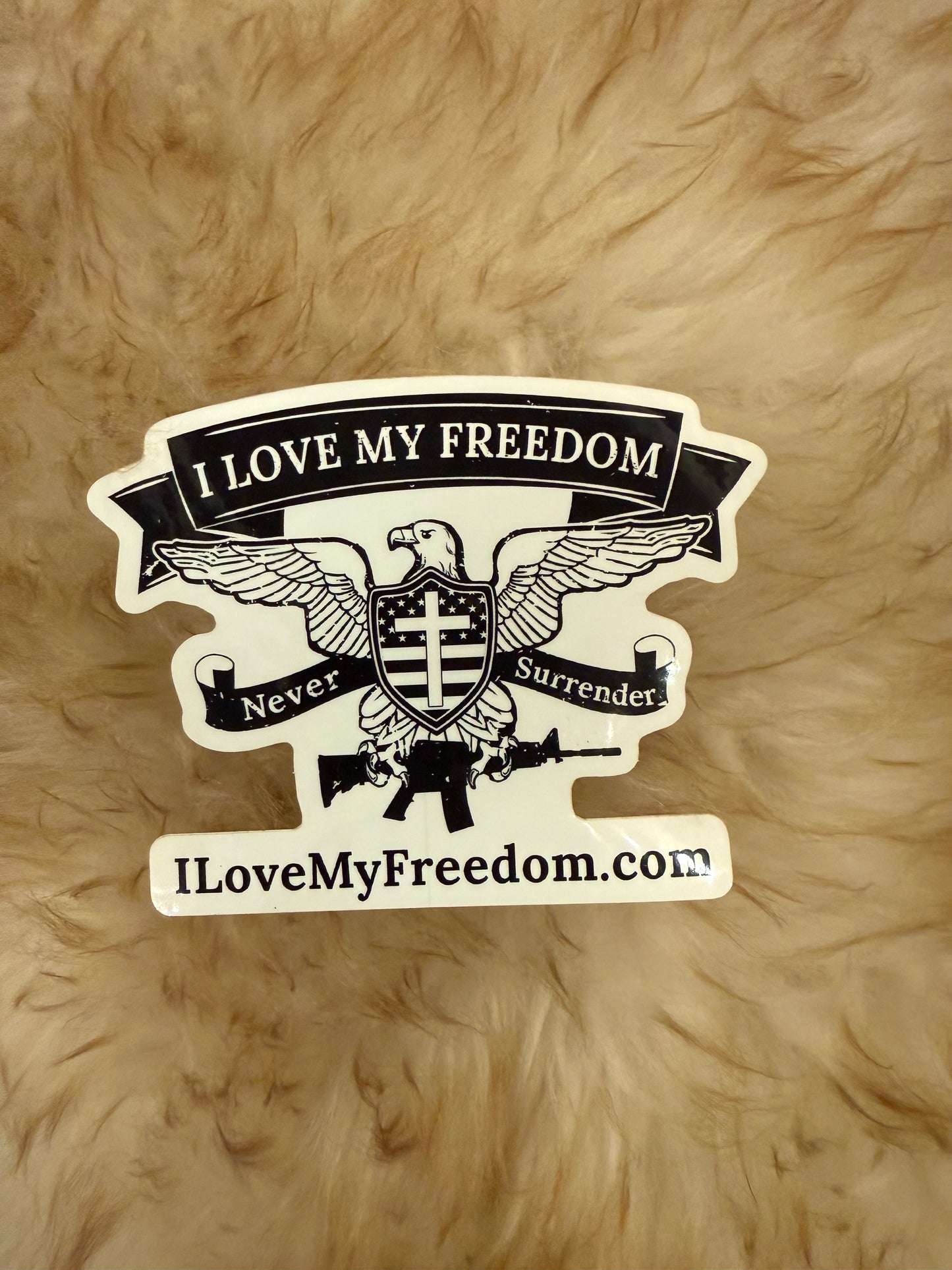 I Love My Freedom Sticker