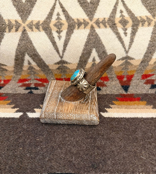 Wide Band Turquoise Ring- C.E.