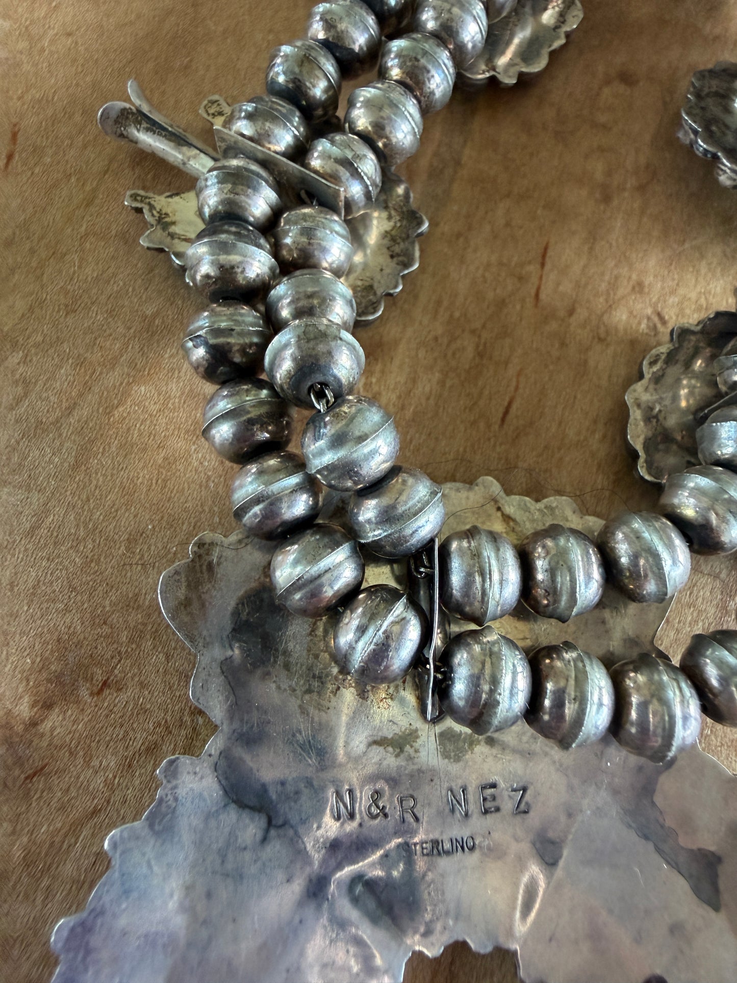 Unique Squash Blossom by Nathaniel & Rosemary Nez