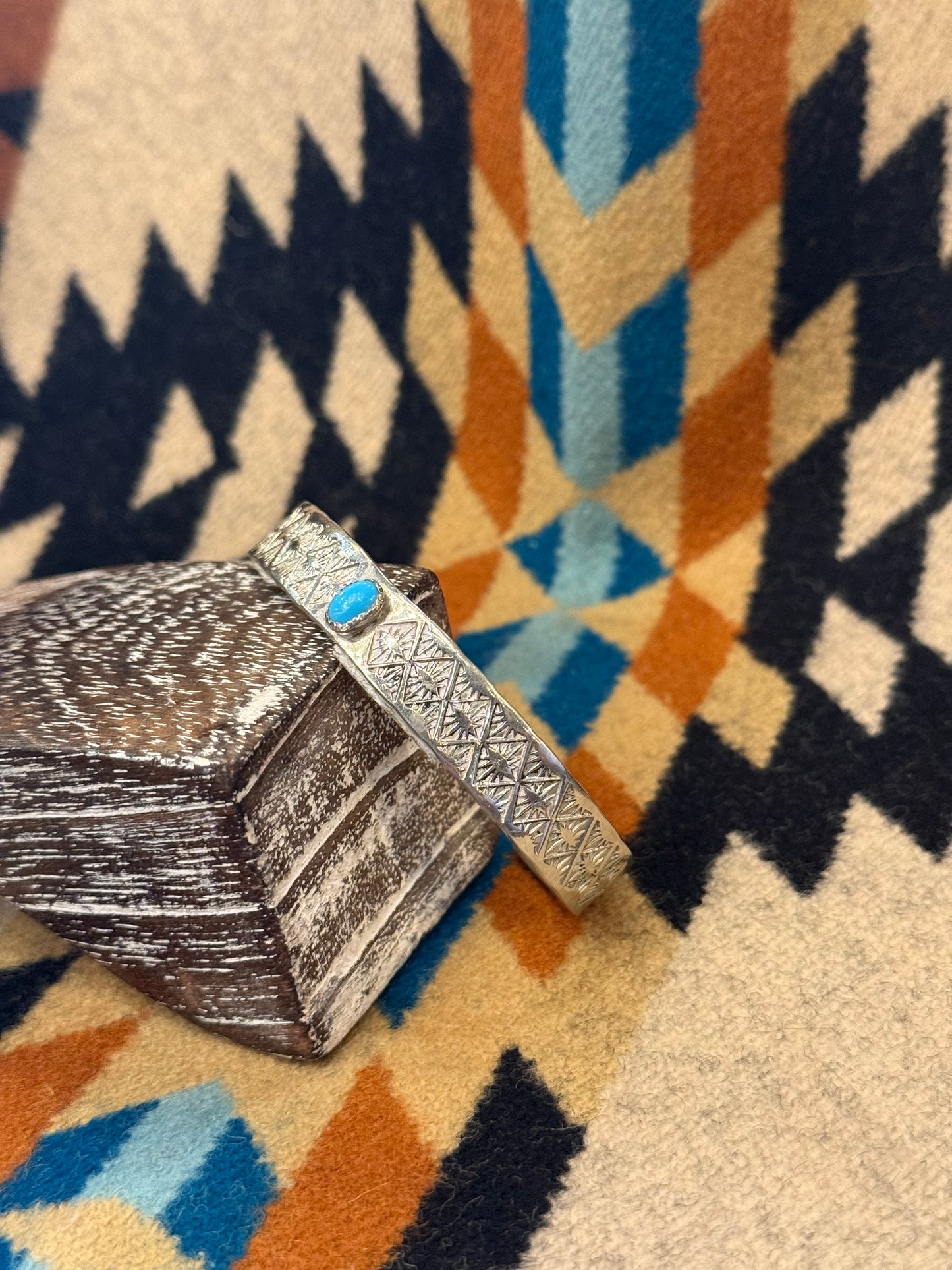 Stamped Sterling Silver Cuff