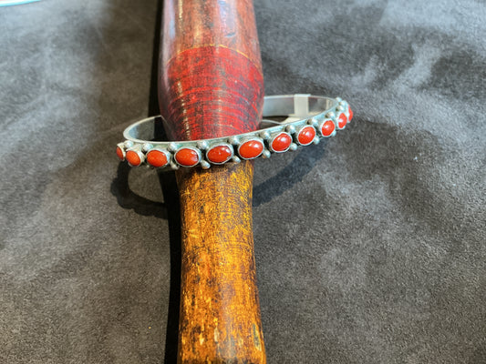 Thin Vintage Coral Cuff
