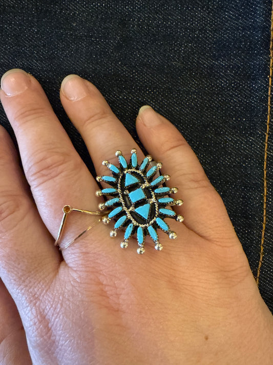 Zuni Needle Point Ring