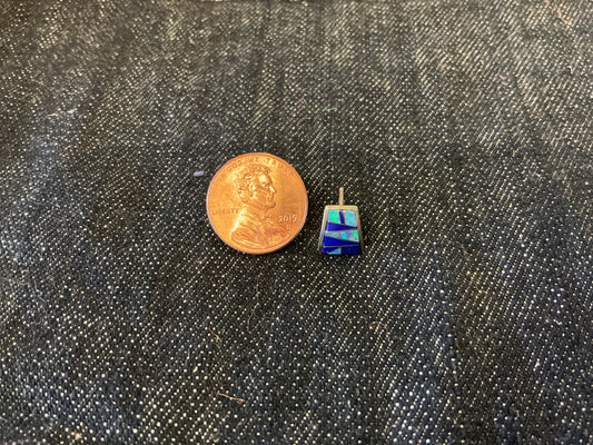 Zuni Inlay Opal Earrings