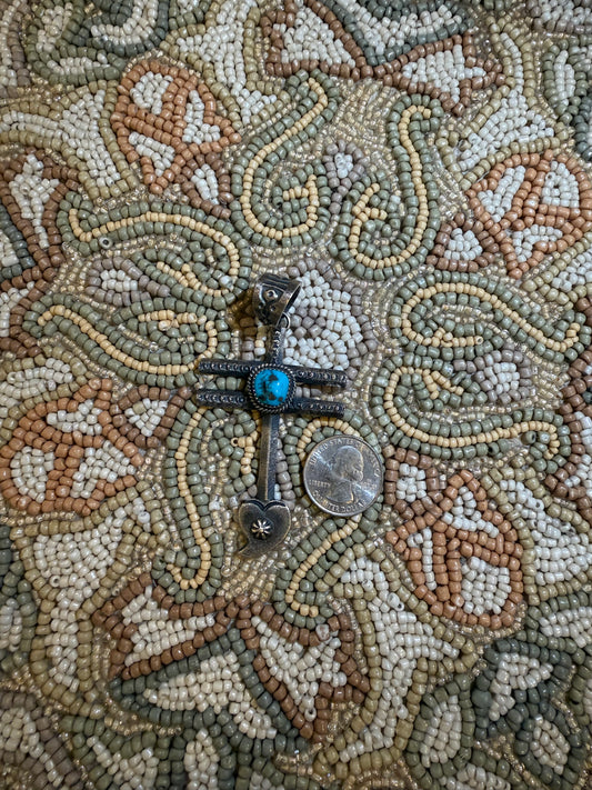 Turquoise Cross Pendant
