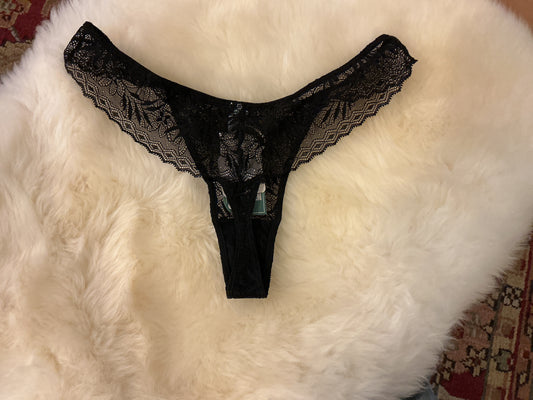 Selva Long Line Thong - Black