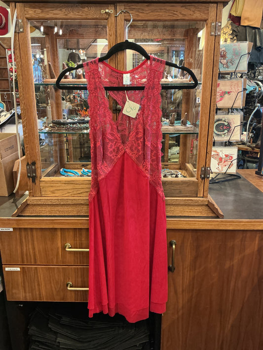 Fortuna Racerback Chemise - Chili Pepper