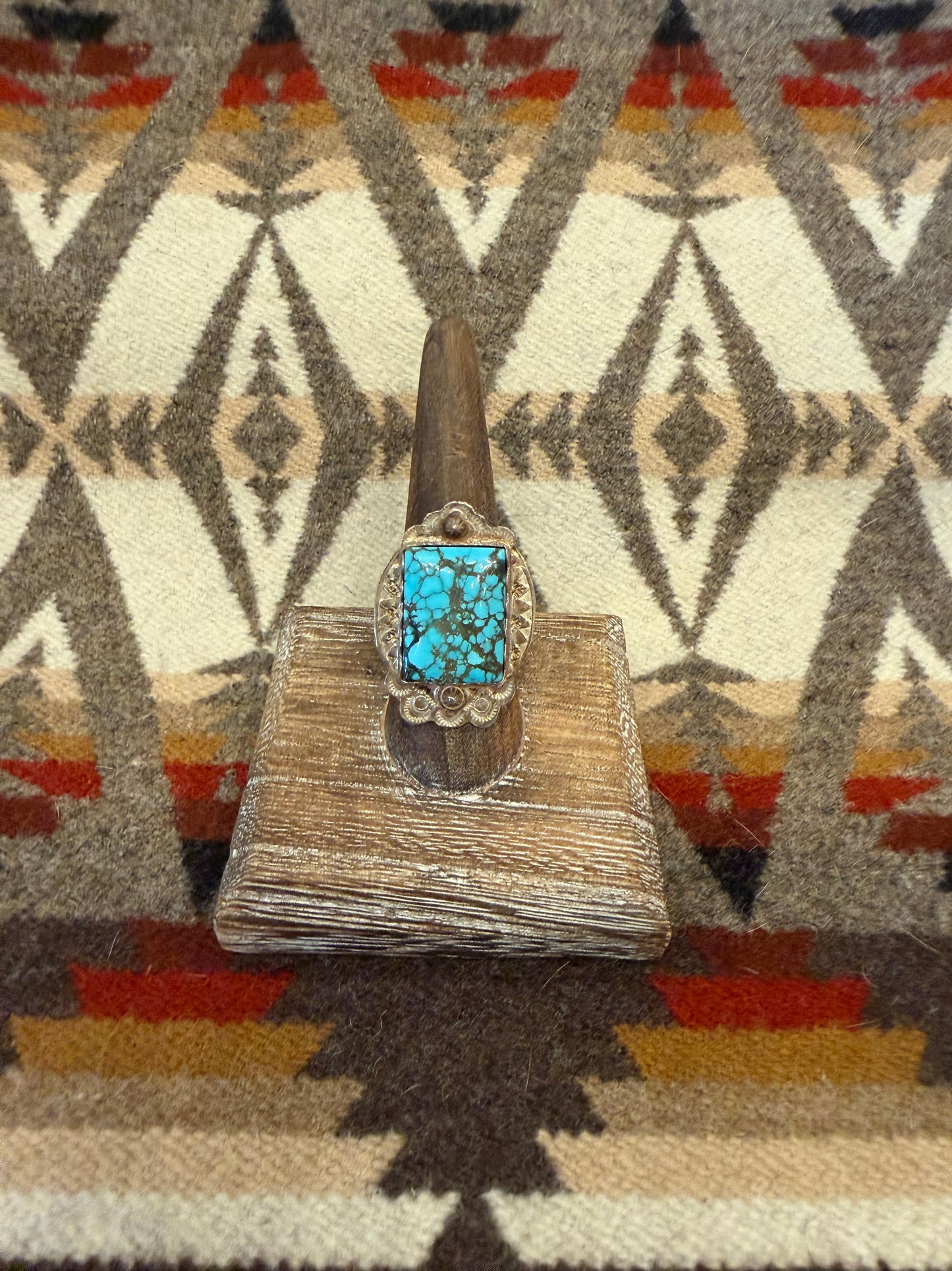 Square & Lander Blue Turquoise Ring