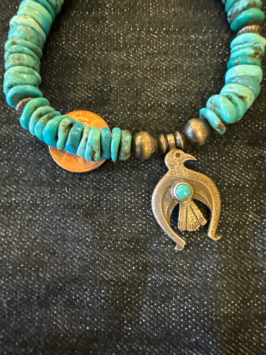Peyote Bird X Double D Ranch Turquoise Chunk Bracelet