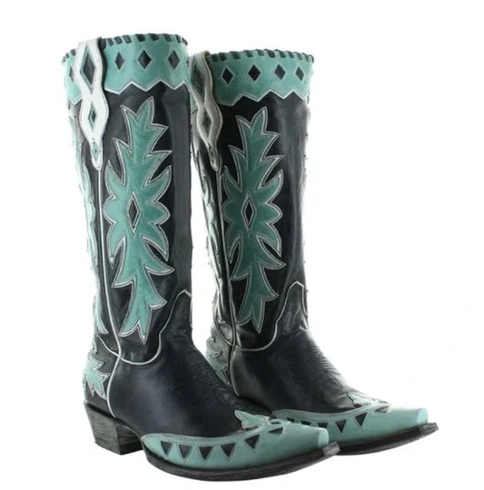 Miles City Boot - Black + Blue