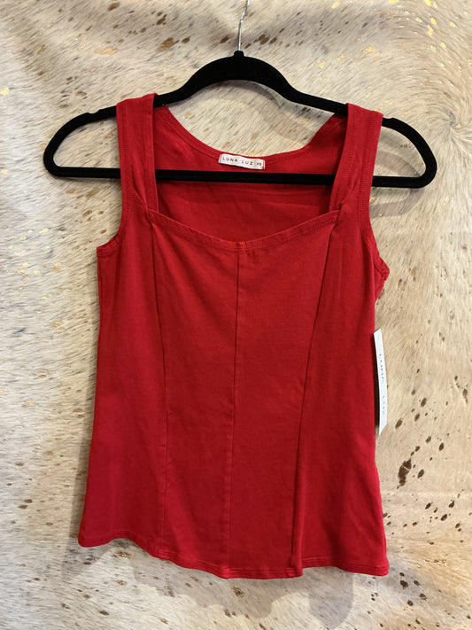 Sweetheart Tank- Luna Luz - Red