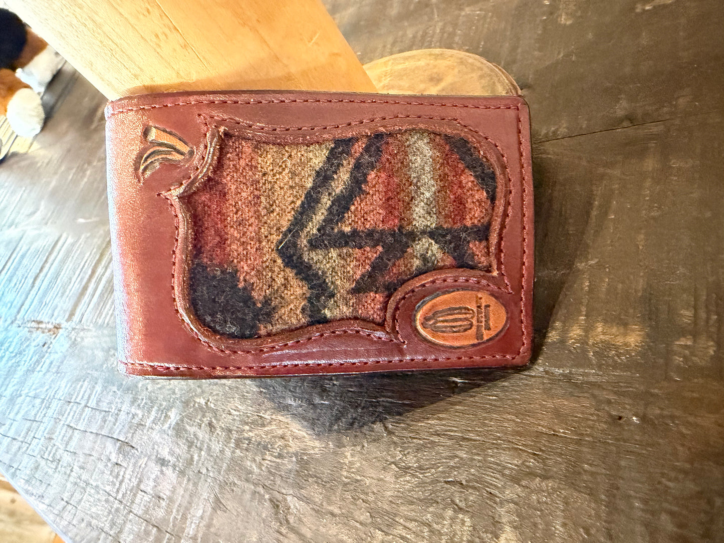 BarX Wallet - Dark Cherry w/ Tan inlay