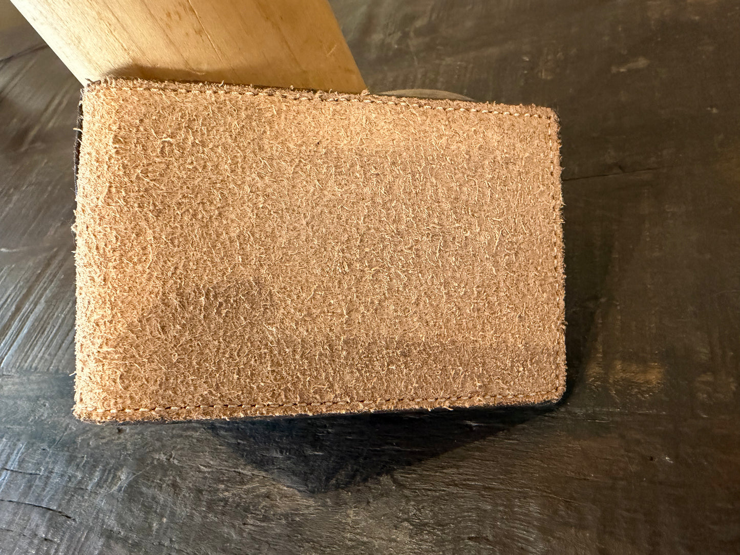 BarX Wallet - Leather Tooled w/ Suede/Hide Inlay