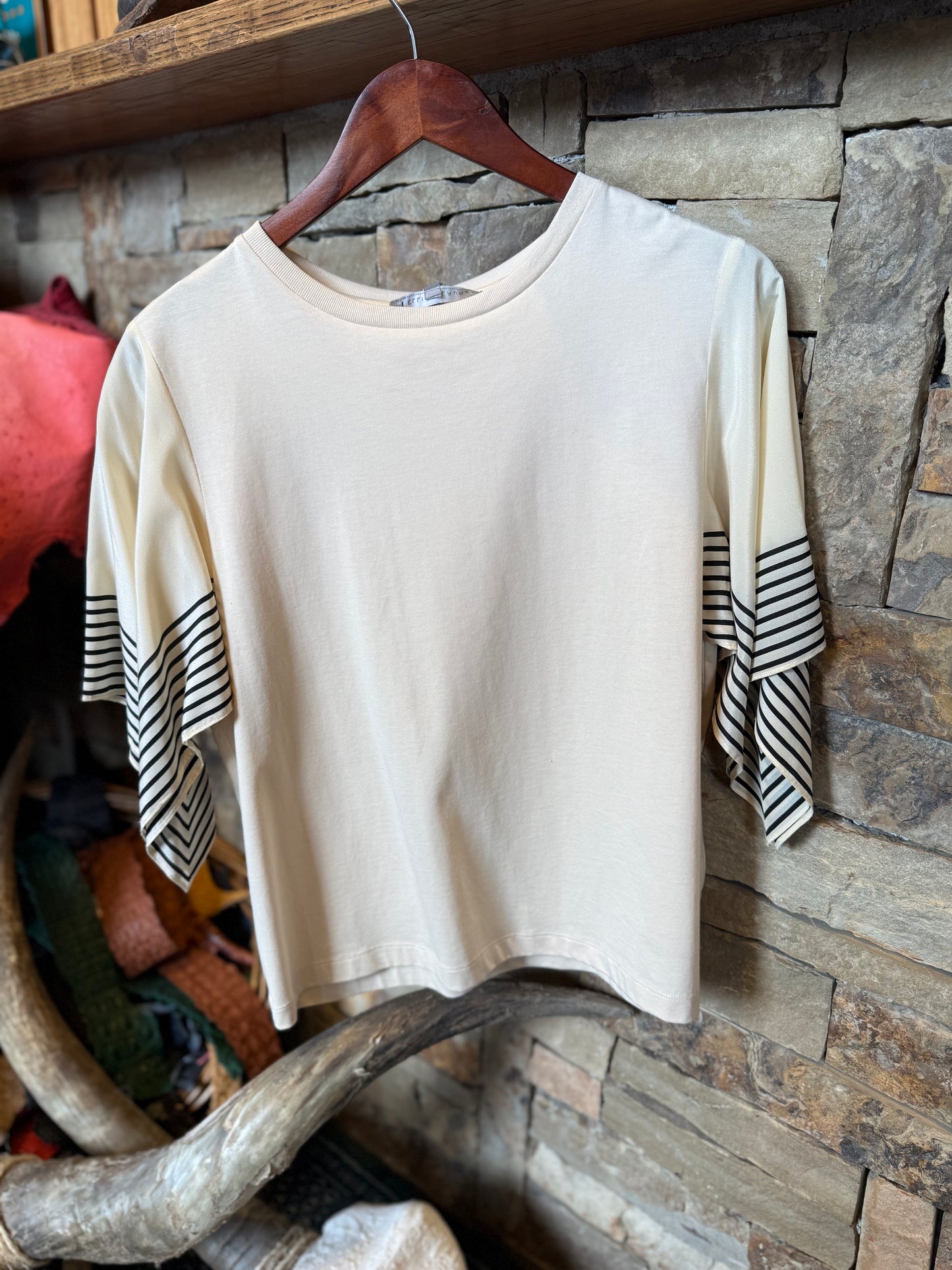 Silk Striped Tee