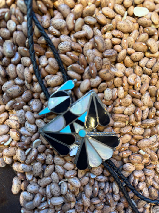 Vintage Zuni Thunderbird Bolo Tie