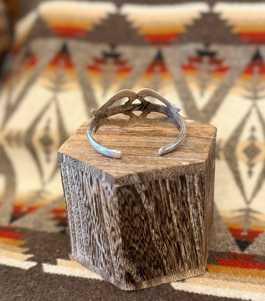 Sand Casted Sterling Silver Cuff