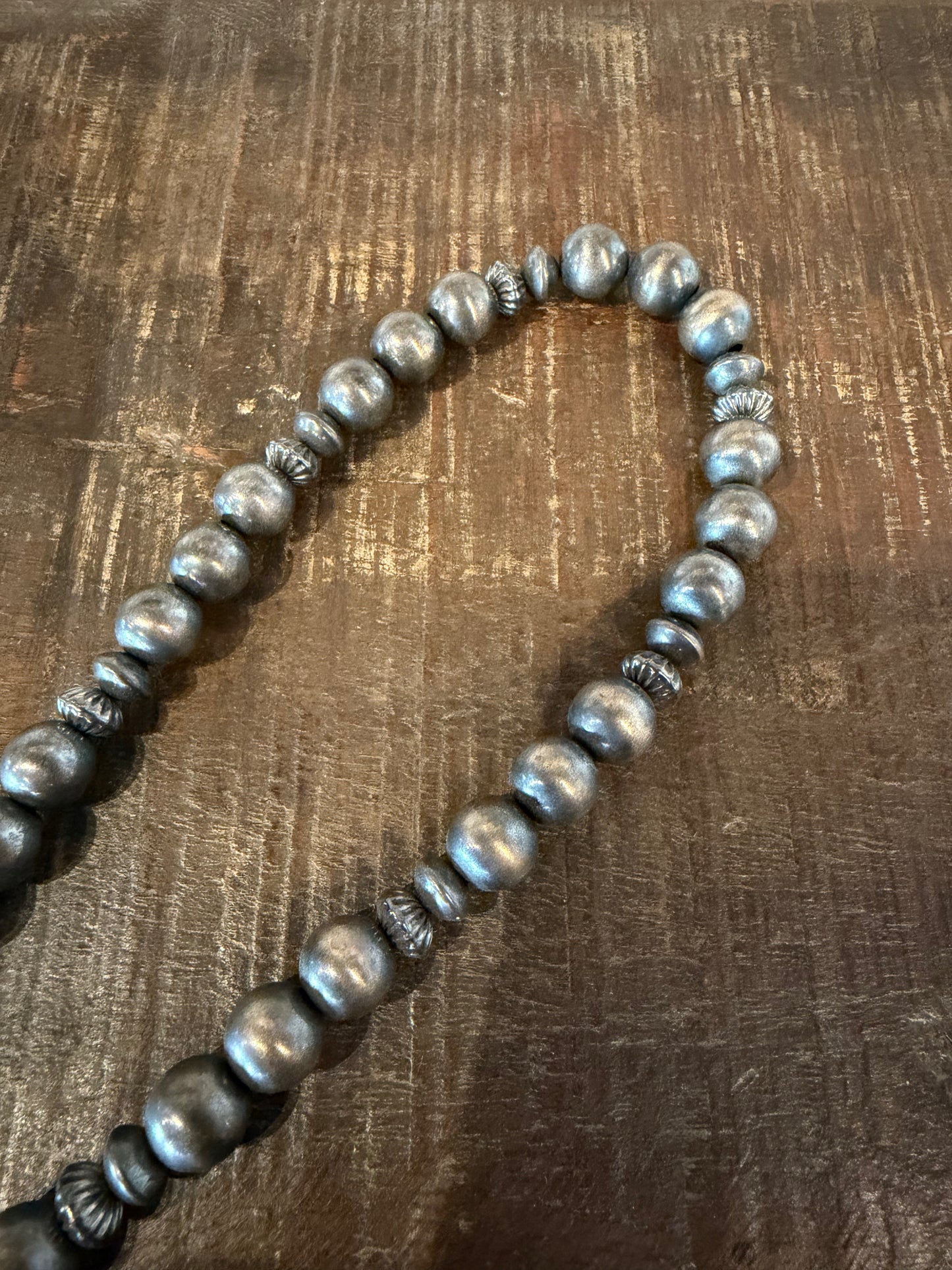 Navajo Pearl Sterling Hat Band