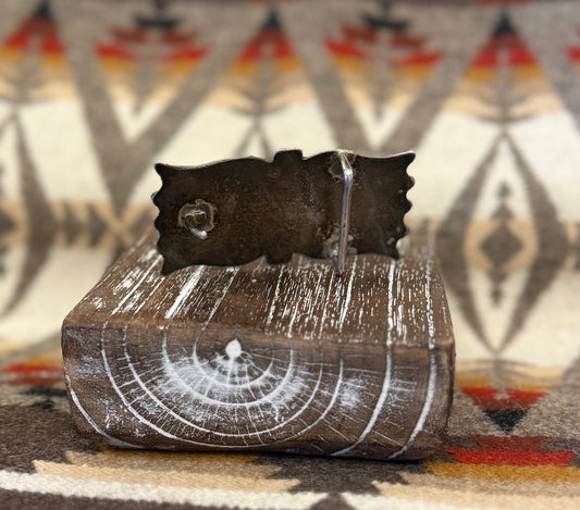 Sand Cast Turquoise Belt Buckle