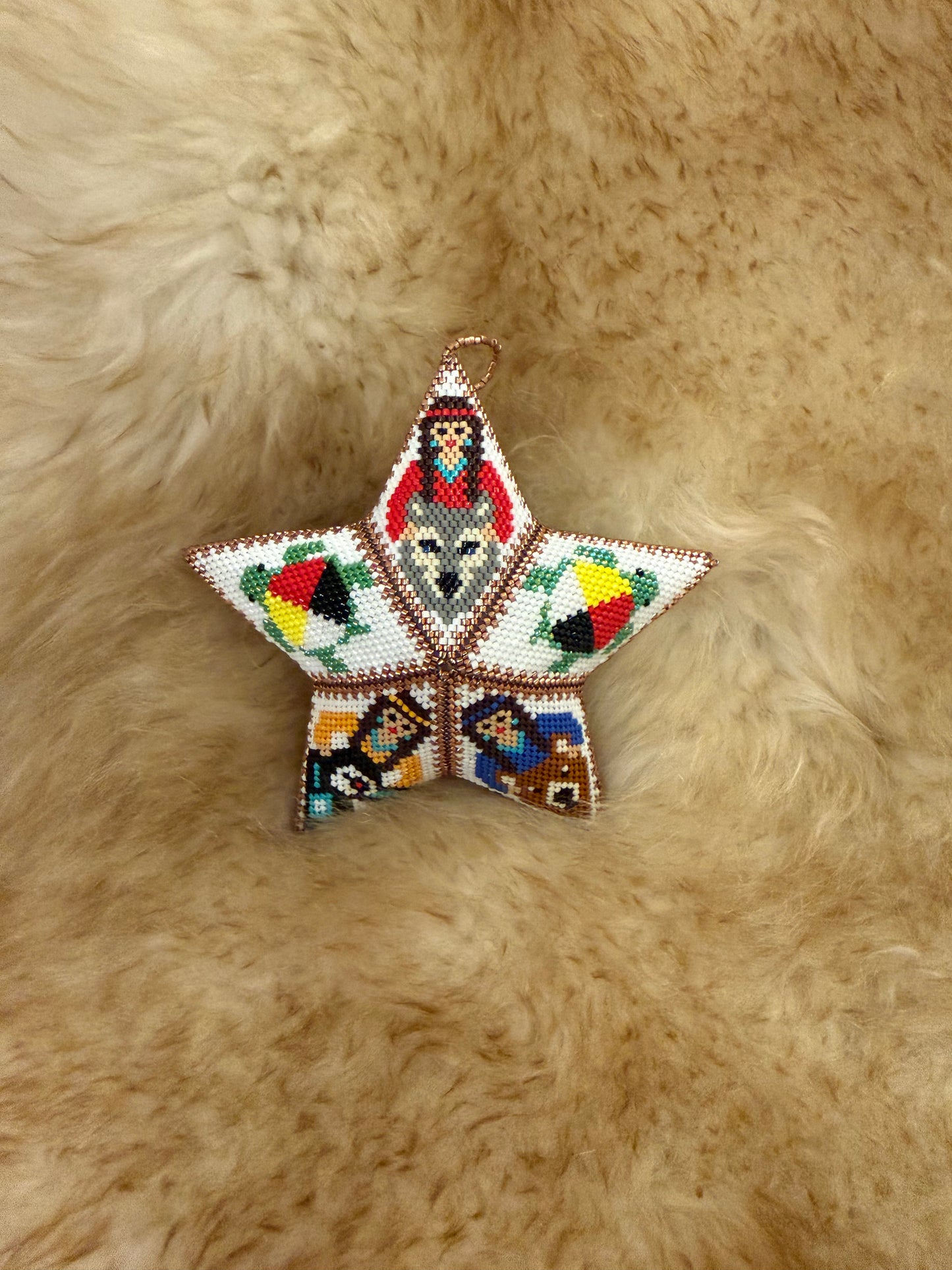 Navajo Hand Beaded Ornament - Small