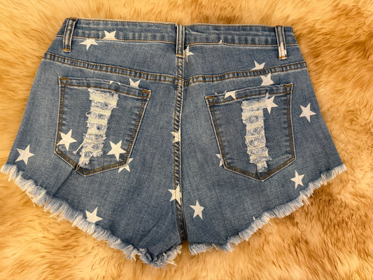 Stars & Stripes Denim Shorts