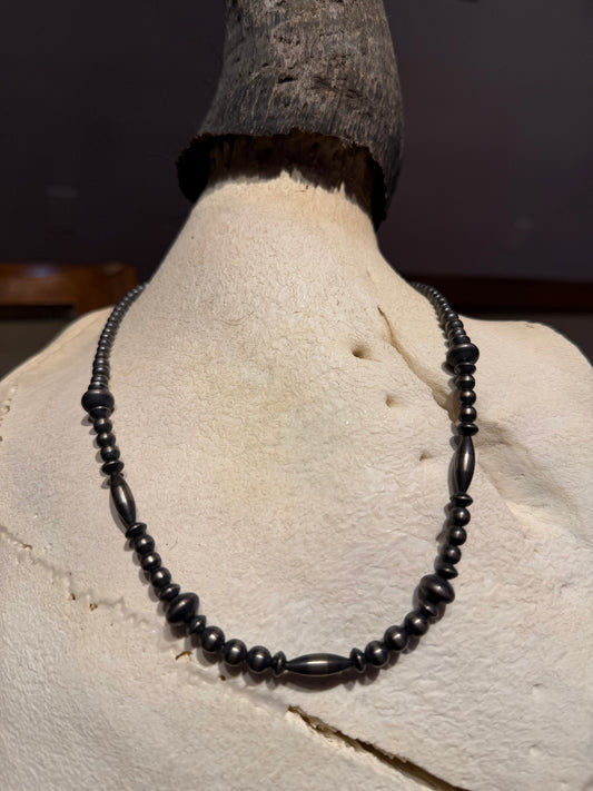 Multi Silver Navajo Pearls